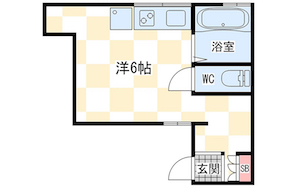 ブリックスタイル松屋町２０１＿間取り